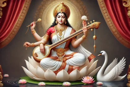 Saraswati Chalisa PDF & Lyrics in Hindi | श्री सरस्वती चालीसा | Hindu devotional prayer to Goddess Saraswati