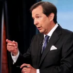 Chris Wallace smiling in a professional setting, with text overlay in Hindi and English describing his inspiring life journey for AajKyaHai.com readers.