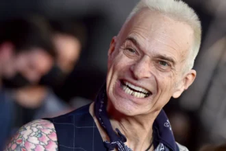 David Lee Roth, the legendary frontman of Van Halen, smiling in a dynamic stage pose, celebrating his birthday with fans on AajKyaHai.com