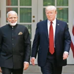 Indian and American flags with trade negotiation imagery, symbolizing the accelerated India-US trade deal talks as the Indian delegation travels to Washington for key discussions.