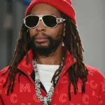 Lil Jon portrait photo with Hindi text overlay showing his journey from struggle to success as a famous American rapper and music producer, featured on AajKyaHai.com news website